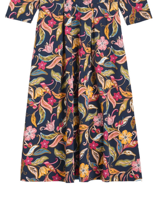 Women's Helena Midi Dress in Folky Bloom Maritime