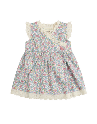 JOJO Maman Bebe Girl's Cotton Ditsy Frill Dress in Multi