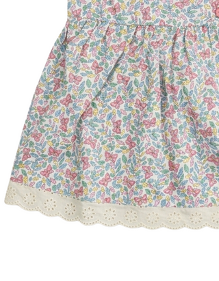 JOJO Maman Bebe Girl's Cotton Ditsy Frill Dress in Multi