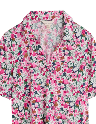 Women's Misty Sky Jersey Shirt in Blossom Sketch Chalk