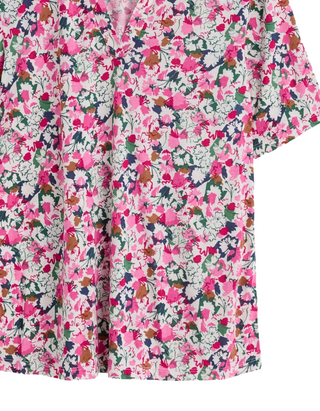 Women's Misty Sky Jersey Shirt in Blossom Sketch Chalk