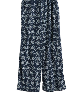 Women's Short Sleeve Westlight Jumpsuit in Navy Dandelion Head Maritime