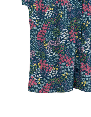 Women's Short Sleeve Studio Glass V-neck Jersey Top in Coastal Meist