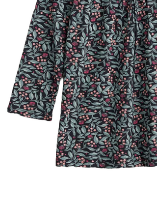 Women's River's End Jersey Top in Black Ceramic Floral On