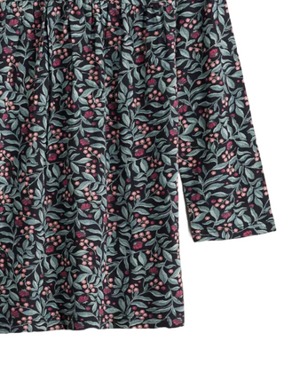 Women's River's End Jersey Top in Black Ceramic Floral On