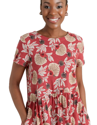 Women's Sea Mirror Jersey Dress In Dahila Bloom