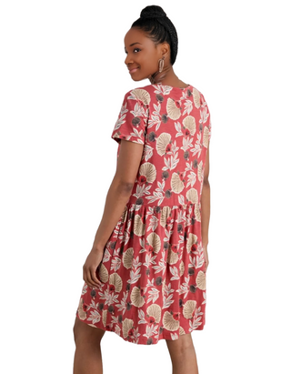 Women's Sea Mirror Jersey Dress In Dahila Bloom