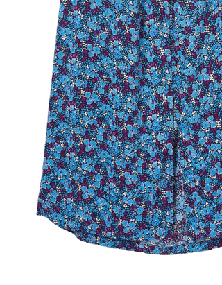 Women's Purple Floral Midi Skirt inInk