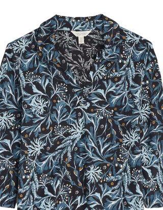 Women's 3/4 Sleeve Jersey Wavecrest Shirt in Blue