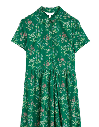 Women's Mainland Jersey Midi Dress in Windflower Copse