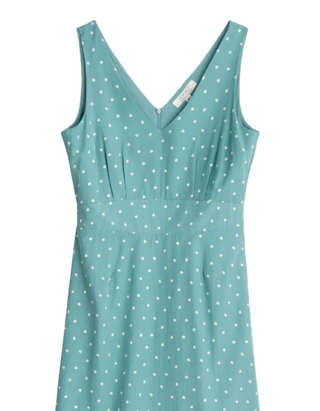 Women's Sleeveless Sky Beyond Dress in Little Sponge Spot Tidepool (IMPERFECT)