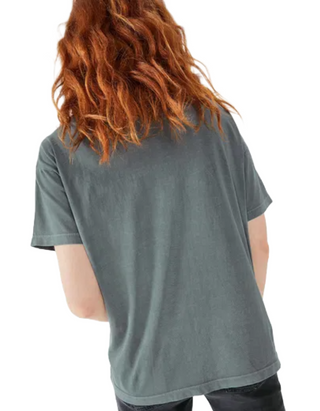 Women's Pastel Eagle Boyfriend T-Shirt in Washed Grey