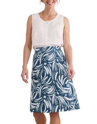 Women's Paint Pot Organic Cotton Skirt in Dune Mar (IMPERFECT)