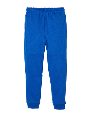 Mini Boden Boy's Full Length Warrior Knee Joggers in Brilliant Blue