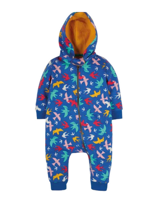 Frugi Kids Snuggle Suit in Rainbow Flight Frugi