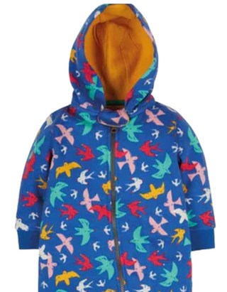 Frugi Kids Snuggle Suit in Rainbow Flight Frugi