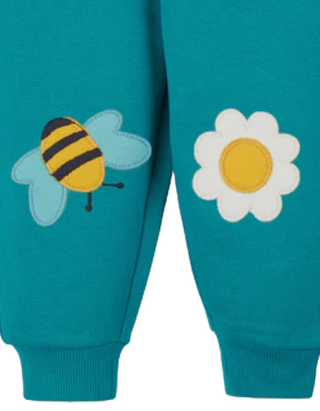 Frugi Kids Character Crawlers Joggers in Bees Knees