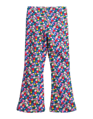 Mini Boden Printed Kick Flare Leggings in Multi Rainbow Floral