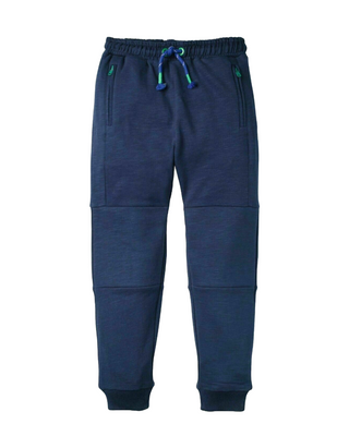 Mini Boden Boy's Full Length Warrior Knee Joggers in Navy Blue