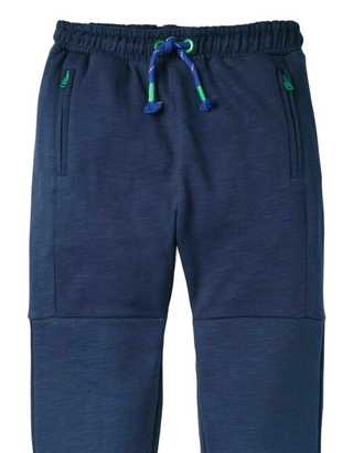 Mini Boden Boy's Full Length Warrior Knee Joggers in Navy Blue