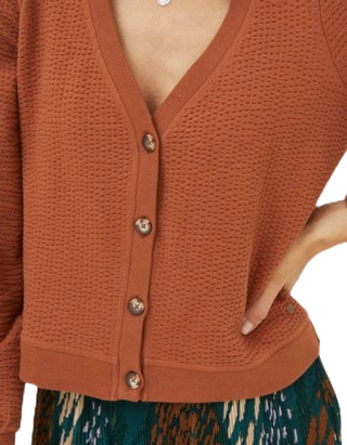 Women's Charlotte Cardigan in Chestnbrn