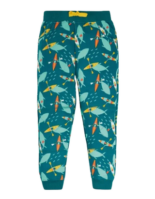 Frugi Kids Above and Below Canoe Paddle Joggers in Green