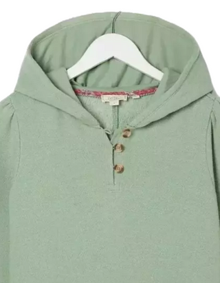 Women’s Edie Textured Overhead Hoodie in Sage Green (IMPERFECT)