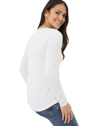 Women's Long Sleeve Bree T-Shirt in White