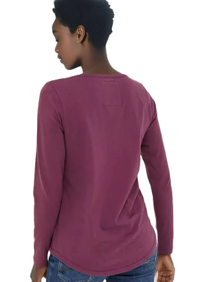 Women's Long Sleeve Bree T-Shirt in Plum