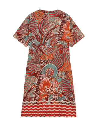 Women's Tammy Cotton Printed Jersey Dress in RED PRINT (IMPERFECT)