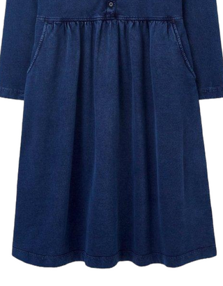 Women's Marsia Denim Jersey Dress in MID DENIM (IMPERFECT)