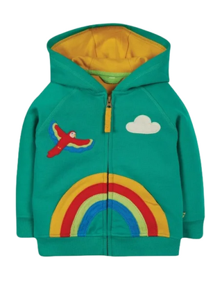 Frugi rainbow hoodie hotsell