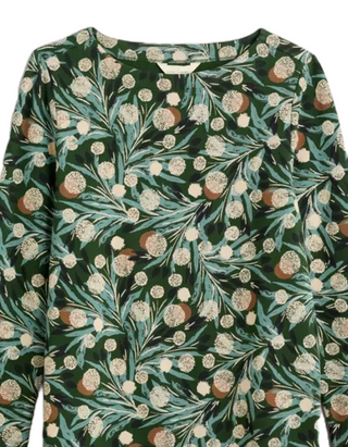 Women's Long Sleeve Artclub Tunic in Green Coast Thistl