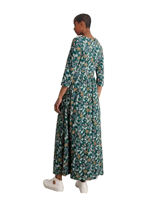 Women's Maggie Maxi Dress in Stitched Clematis Loc (IMPERFECT)