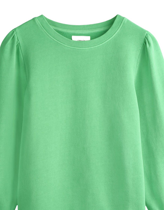 Women's Tiffany Long Sleeve Cotton Sweatshirt in Green