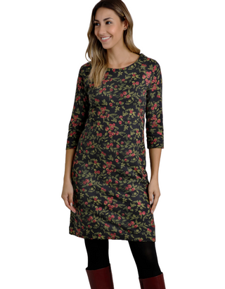 Women's Katie Printed Sparkle Jersey Dress in Twilight