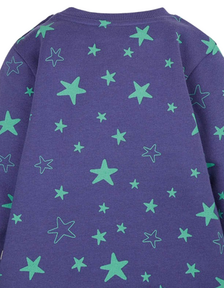 Frugi Kids Cosmic Unicorn Sammy Sweatshirt in Purple