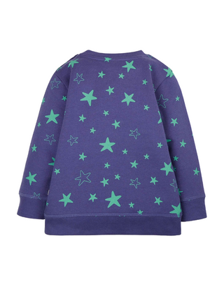 Frugi Kids Cosmic Unicorn Sammy Sweatshirt in Purple