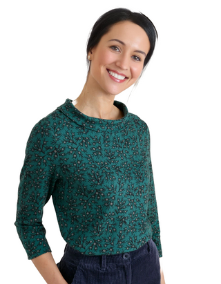 Women's Sunstream Jersey Top in Teal Sprig Kingfisher