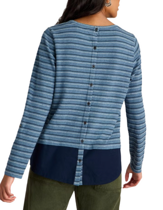 Women's Striped Jenny Jersey Tunic in Blue Mix