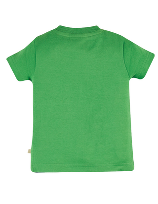Frugi Boys' Penryn Panel T-Shirt - Glen Green/Buffalo