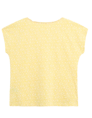 Women's Anthea Embroidery Printed Top in Yellow