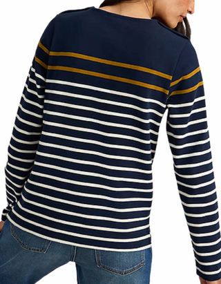 Women's Whitney Stripe Long Sleeve Top in Navy Multi