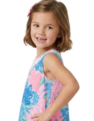 Lilly Pulitzer Girls' Little Lilly Classic Shift Dress in Multicolour Peonies