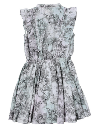 Zadig & Voltaire Girl's Pleated Woven Dress in White Woods