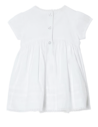 John Lewis Girl's Heirloom Collection Lace Detail Dress in White