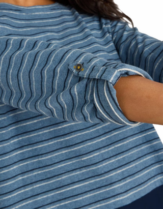 Women's Striped Jenny Jersey Tunic in Blue Mix