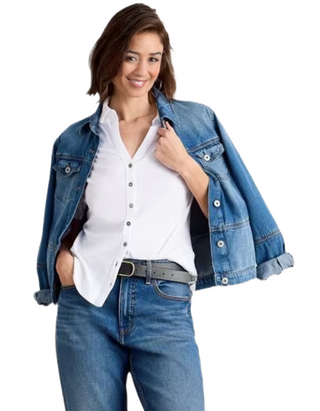 Women's Annie Short Sleeve Jersey Shirt In Brilliant White