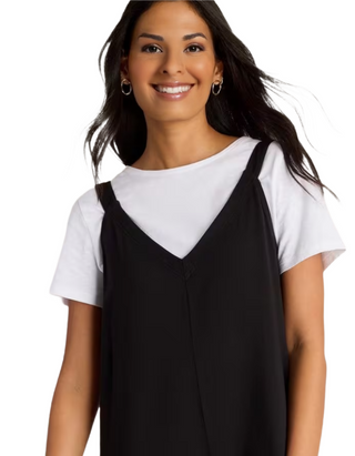 Women's Sleeveless Selina Jersey Jumpsuit in Pure Black