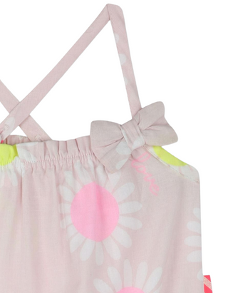 Billieblush Baby Floral Printed All-in-one Jumpsuit In Pink